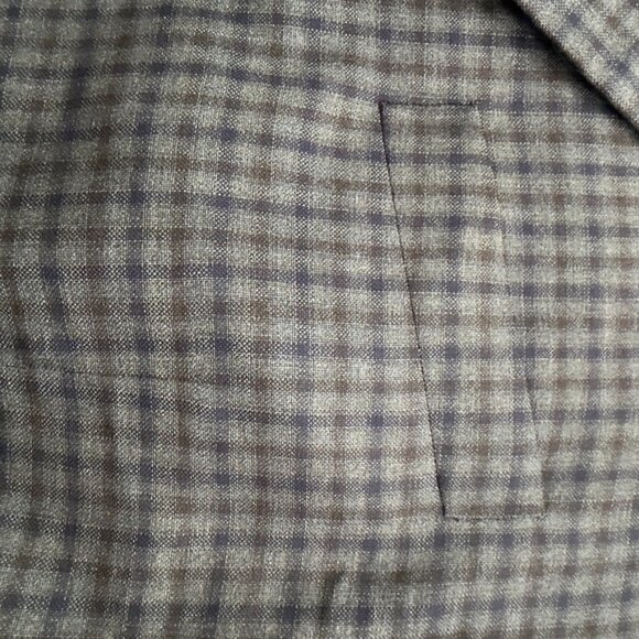 Peter Millar Checked Wool Sport Coat – Size 46R - Picture 7 of 13